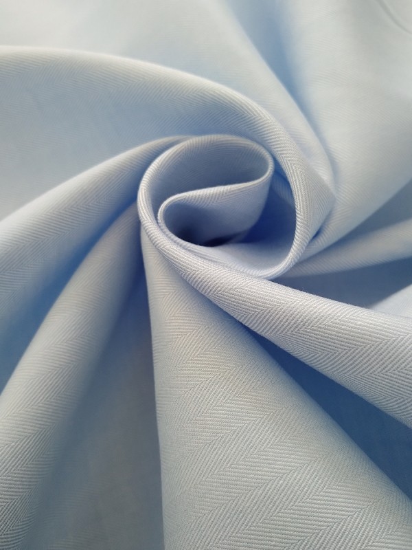 TWILL SPIGATO CELESTE DOPPIO RITORTO NO STIRO 100%COTONE