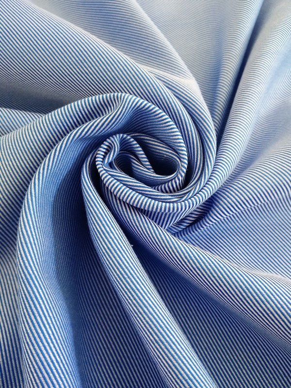 TWILL CELESTE  DOPPIO RITORTO NO STIRO 100%COTONE