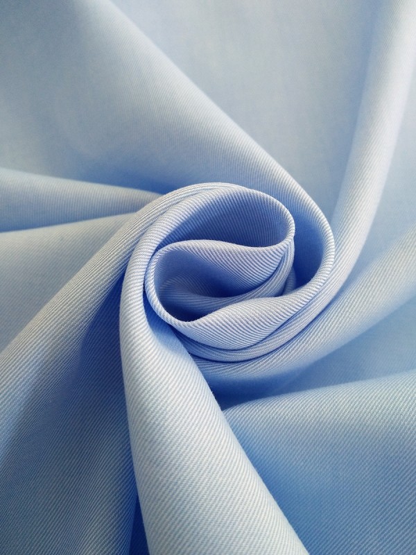 TWILL  CELESTE  DOPPIO RITORTO NO STIRO 100%COTONE