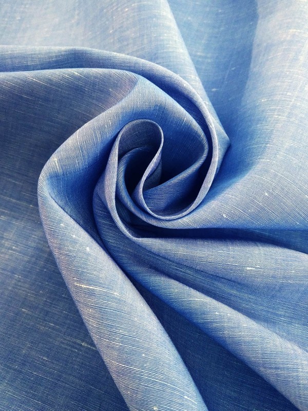 VOILE  AZZURRO  100%COTONE