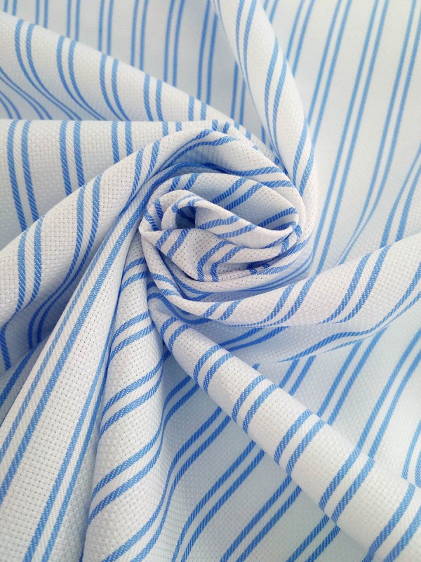 NIDO D'APE BIANCO RIGA CELESTE 100%COTONE