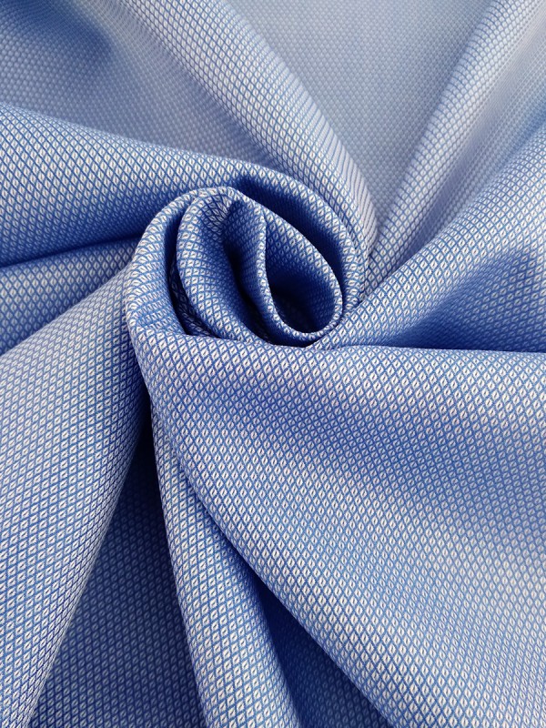 LAVORATO AZZURRO DOPPIO RITORTO 100% COTONE