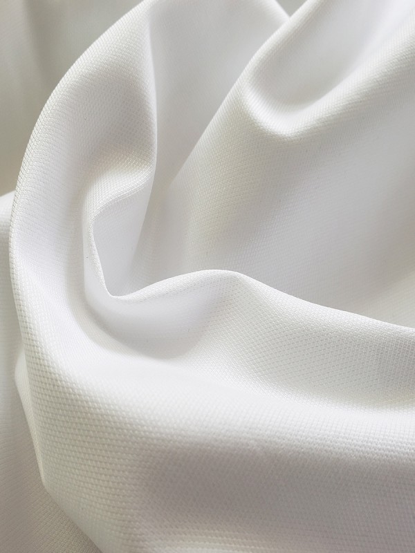 PIQUE WHITE DOUBLE PLY 100% COTTON 