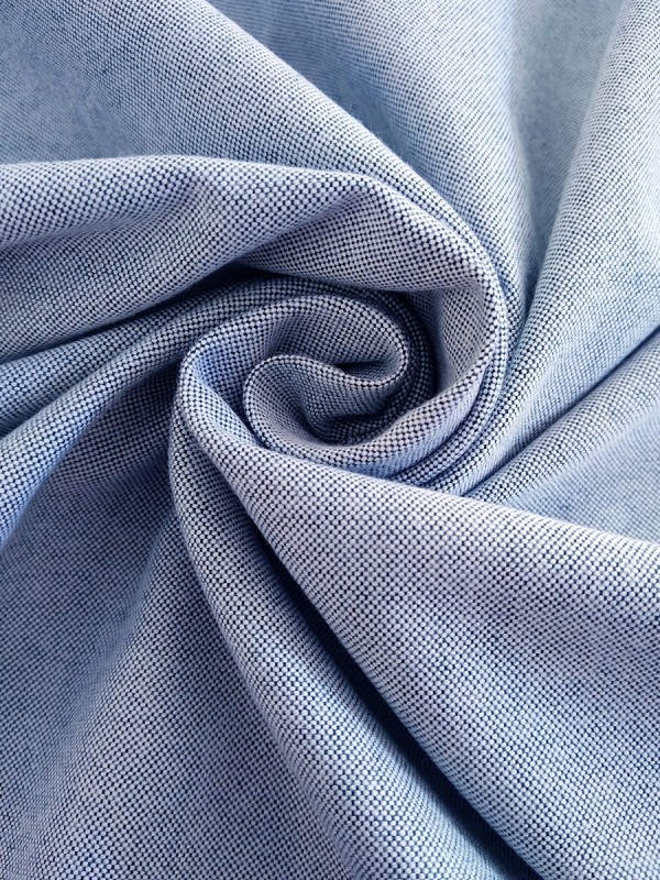 OXFORD BIANCO CELESTE DOPPIO RITORTO 100%COTONE