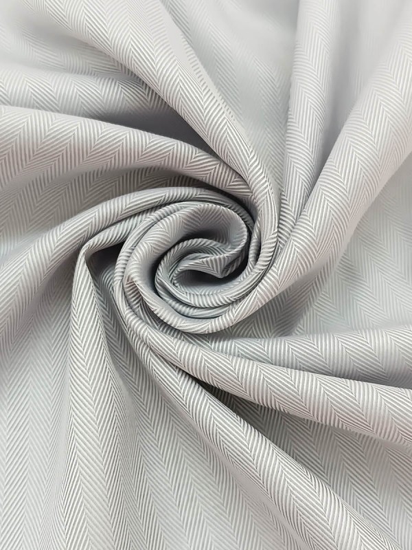 TWILL SPIGATO GRIGIO DOPPIO RITORTO 100% COTONE
