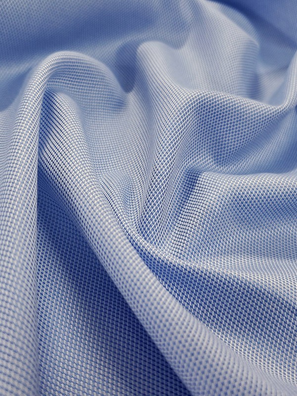 PIQUET LIGHT BLUE DOUBLE PLY 100%COTTON 
