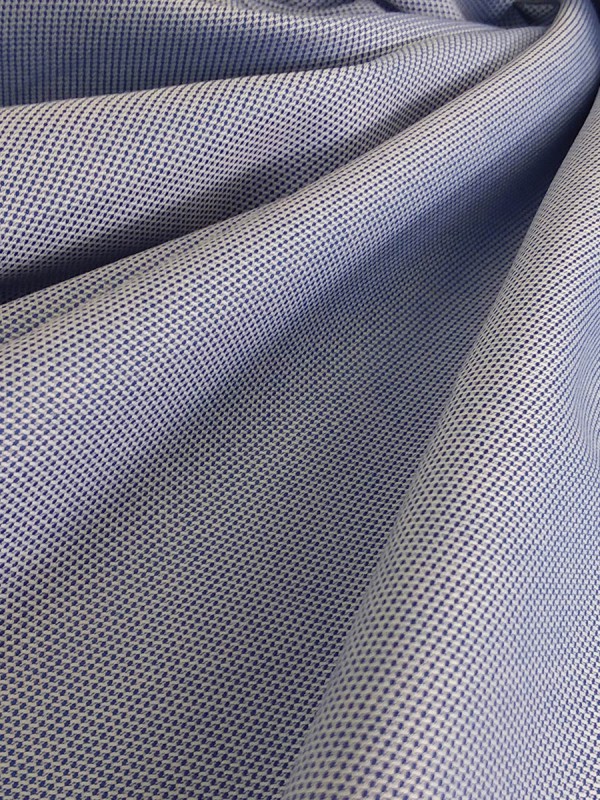 PIQUET MEDIUM BLUE DOUBLE PLY 100% COTTON 