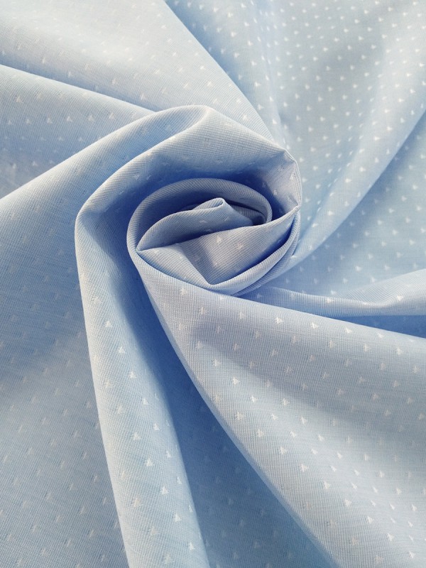 FIL - A - FIL  LAVORATO CELESTE 100% COTONE