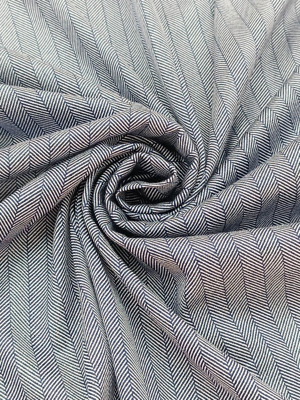 JERSEY SPIGATO BLU 100%COTONE