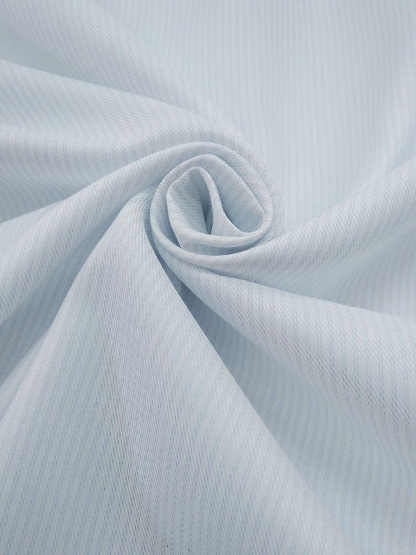 TWILL  MILLERIGHE BIANCO CELESTE 100%COTONE
