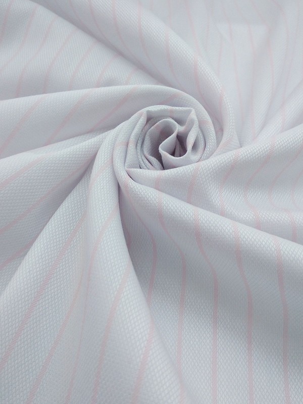 DIAMANTINA  RIGA BIANCO ROSA 100%COTONE