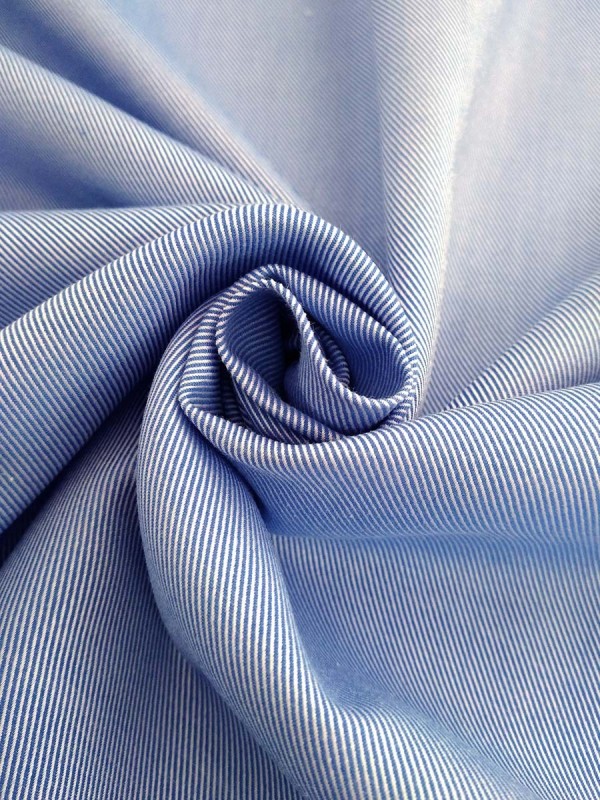 TWILL CELESTE NO STIRO 100%COTONE