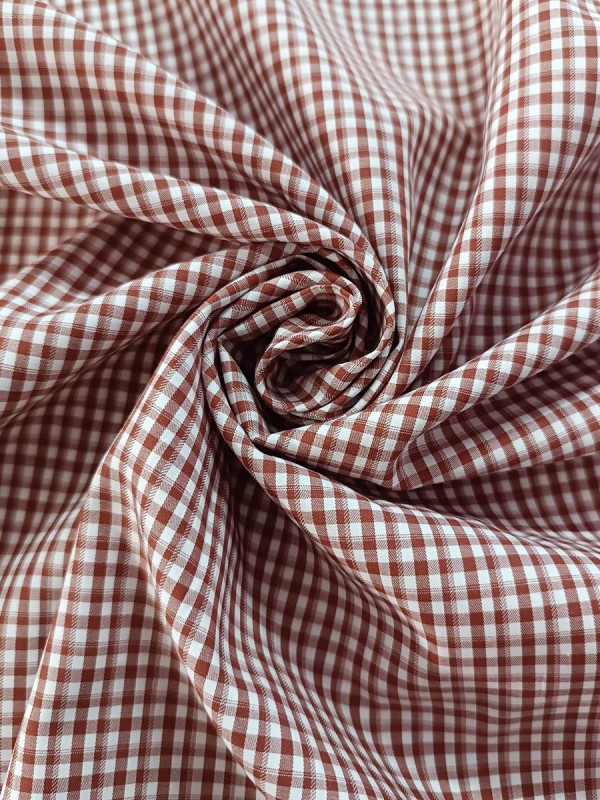 POPELINE QUADRI BORDO 100% COTONE