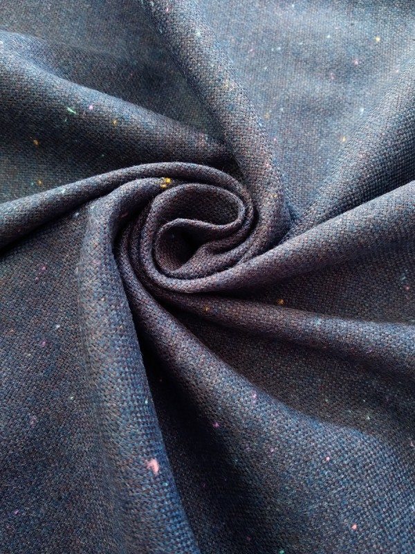 OXFORD BLU PUNTI MULTICOLOR 100%COTONE