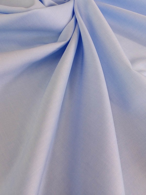 PIQUE LIGHT BLUE 100% COTTON 