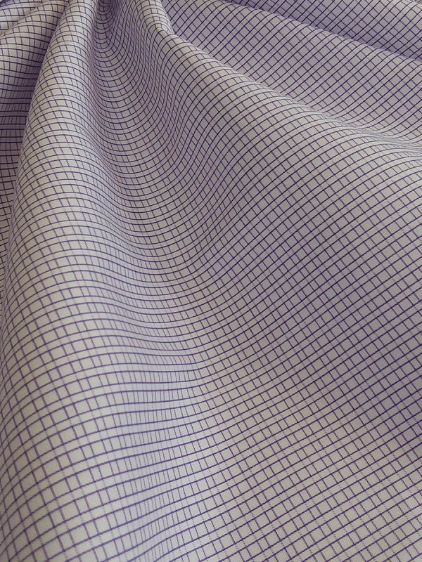 OXFORD CHECKS LILAC 100% COTTON 