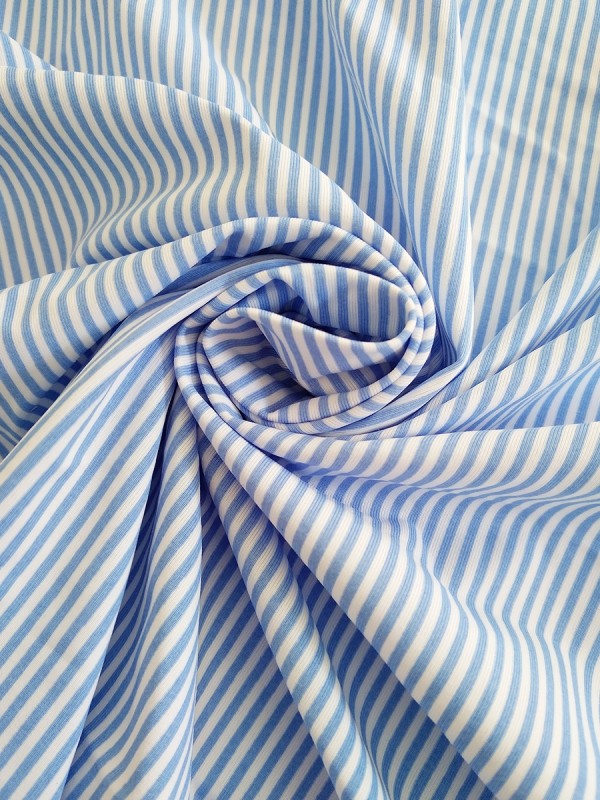 TECNO RIGATO BIANCO CELESTE 76%NY 24%EL