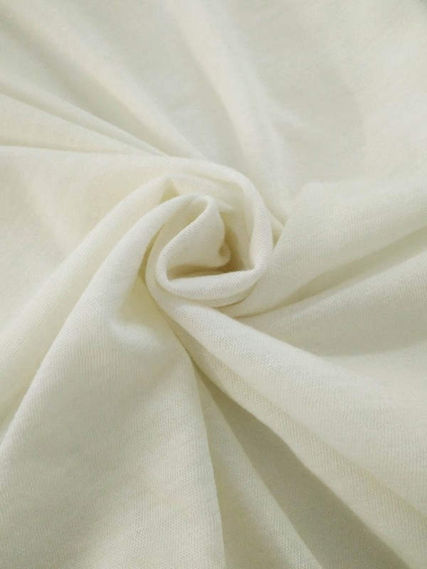 JERSEY BIANCO NATURALE 100%WOOL