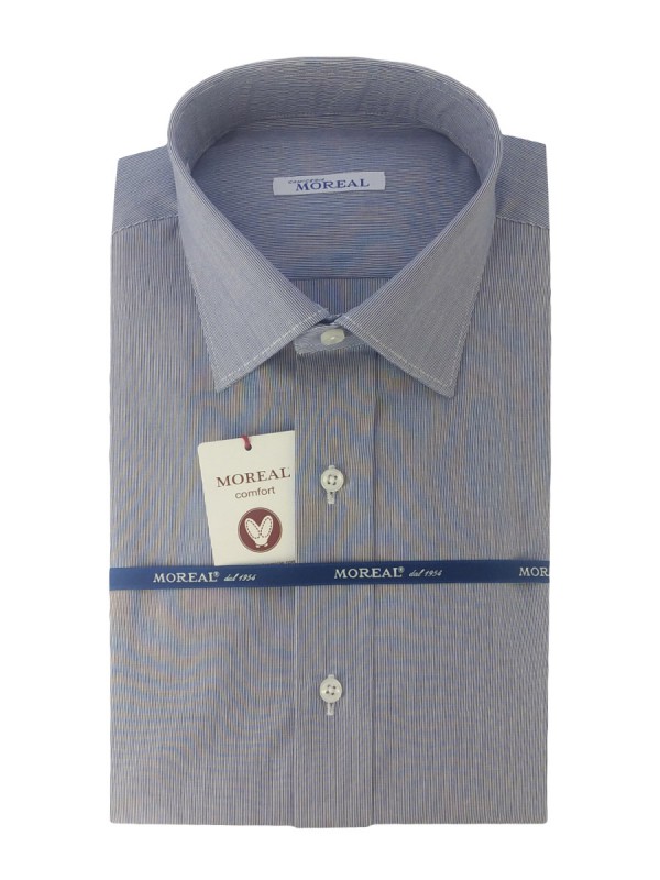 POPELIN RIGATO BLU 100% COTONE PARIGI(RCDR004387)
