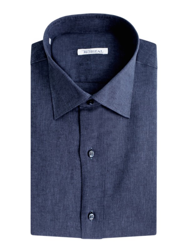 MISTO LINO LINO BLU 55%LINO 45% COT PARIGI838(RC003723BL)