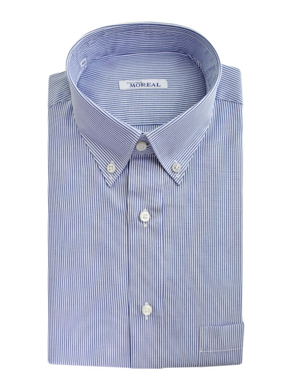 POPELIN RIGATO BLU 100% COTONE RC SIRD BD(RCIT500035)