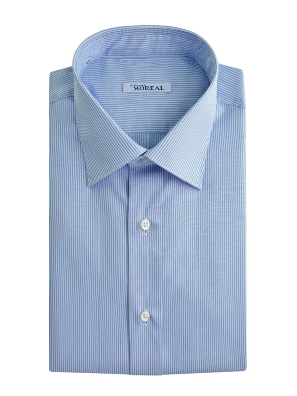 POPELIN RIGATO CELESTE 100% COTONE PARIGI(RCIT500100)