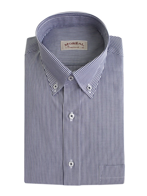 POPELIN RIGATO AZZURRO 100% COTONE RC SIRD BD(RCPO657269)