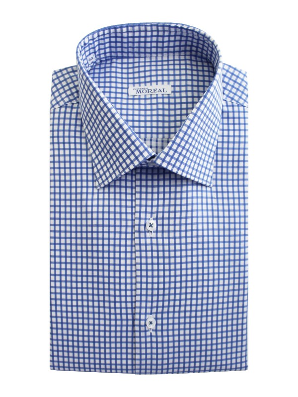 TWILL QUADRO AZZURRO 100% COTONE PARIGI(RCTW004337)