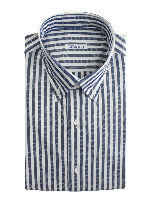 POPELIN RIGA BLU FIORE 100% COTONE RC SIRD BD(RCBA925604)