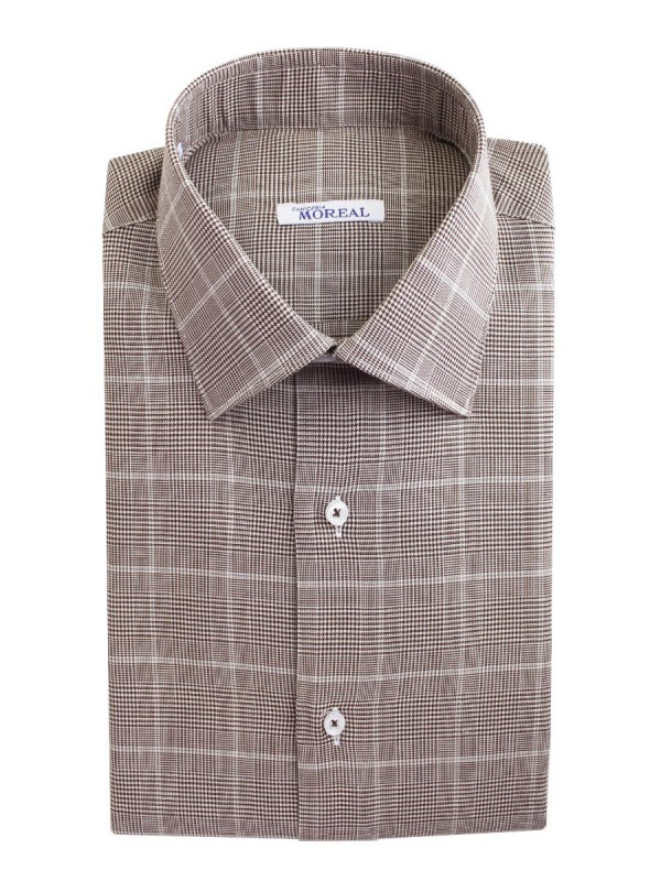 TWILL QUADRO MARRONE 100% COTONE PARIGI(RCQU434006)