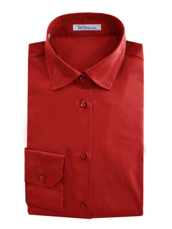 POPELIN ROSSO 100% COTONE  CLASSICAN(RCAC013000)
