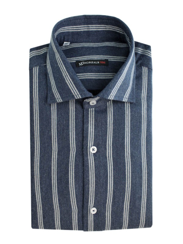 TWILL BLU RIGA BIANCA 100% COTONE RC LISBONA(RCFL034306)